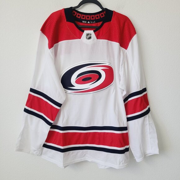 NEW Adidas NHL Carolina Hurricanes Made In Canada Authentic Jersey Size 56 #2